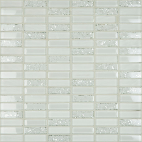 Mosaïque sur filet | 30x30 cm | Tilestone Bradford White